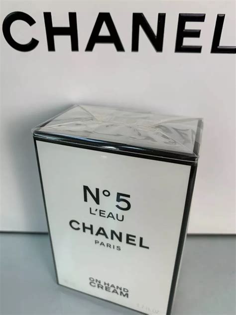 chanel no 5 l'eau hand cream|Chanel hand sanitizer.